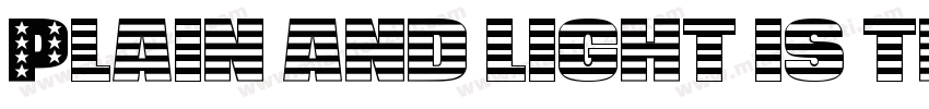 Plain and light is true字体转换